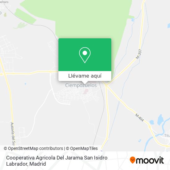 Mapa Cooperativa Agricola Del Jarama San Isidro Labrador