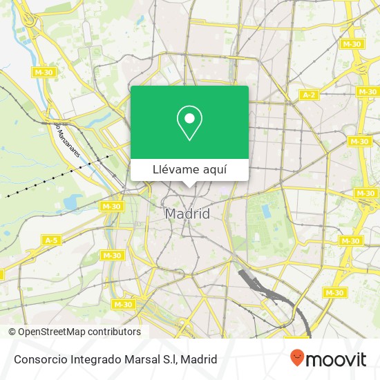 Mapa Consorcio Integrado Marsal S.l