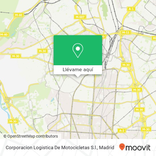 Mapa Corporacion Logistica De Motocicletas S.l.