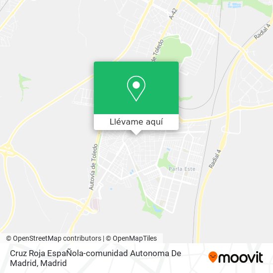 Mapa Cruz Roja EspaÑola-comunidad Autonoma De Madrid