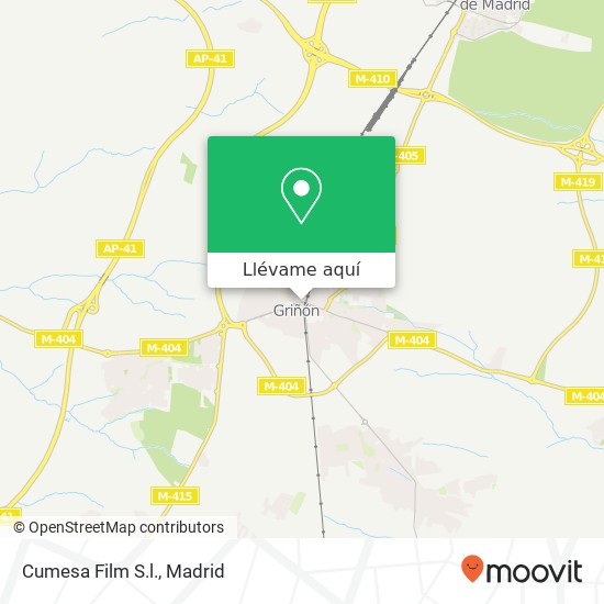 Mapa Cumesa Film S.l.
