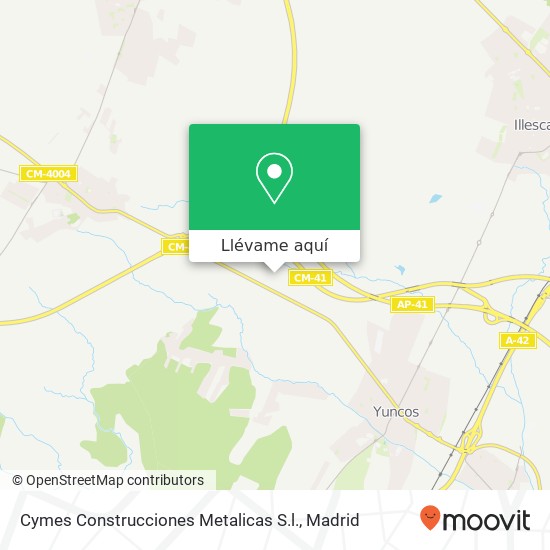 Mapa Cymes Construcciones Metalicas S.l.