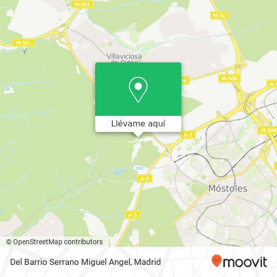 Mapa Del Barrio Serrano Miguel Angel
