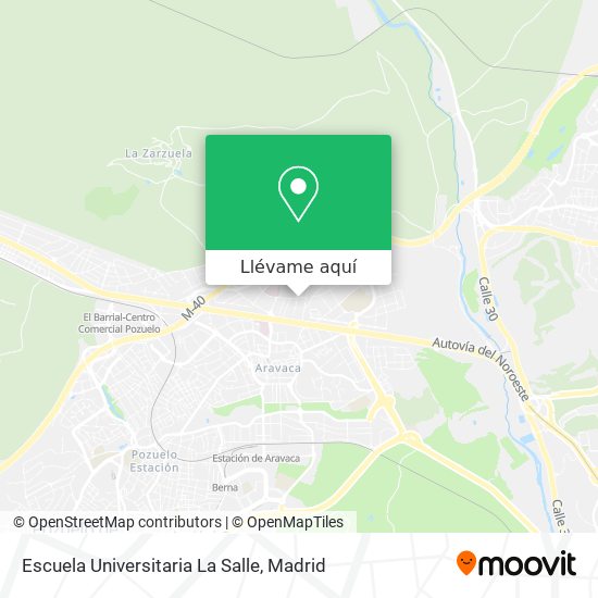 Mapa Escuela Universitaria La Salle