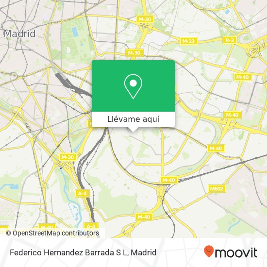 Mapa Federico Hernandez Barrada S L