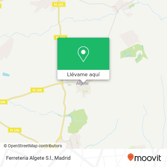 Mapa Ferreteria Algete S.l.