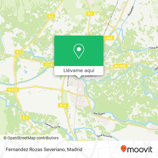 Mapa Fernandez Rozas Severiano