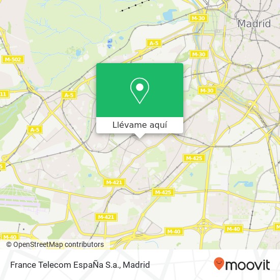 Mapa France Telecom EspaÑa S.a.