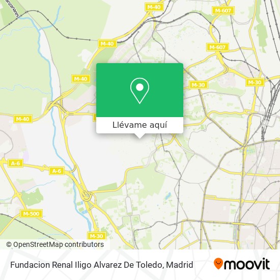 Mapa Fundacion Renal Iligo Alvarez De Toledo