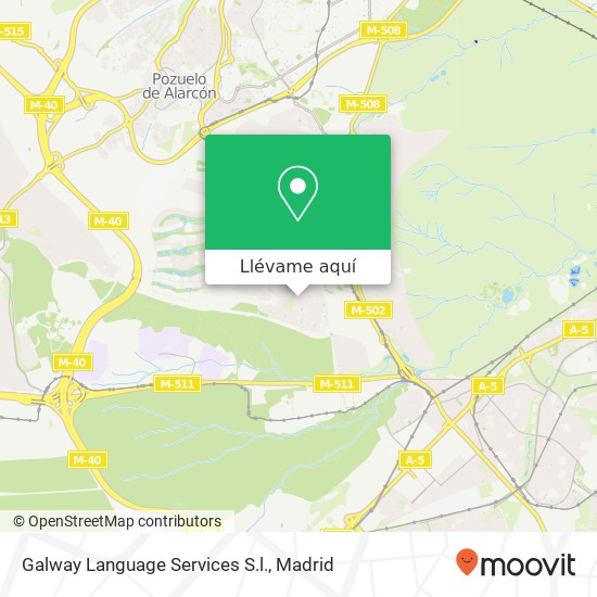 Mapa Galway Language Services S.l.