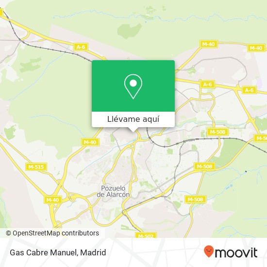 Mapa Gas Cabre Manuel