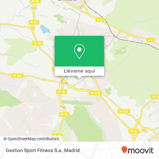 Mapa Gestion Sport Fitness S.a.