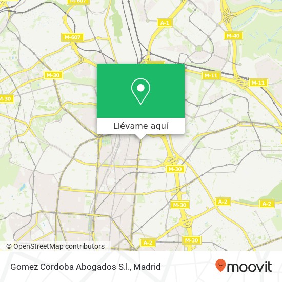 Mapa Gomez Cordoba Abogados S.l.