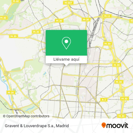 Mapa Gravent & Louverdrape S.a.