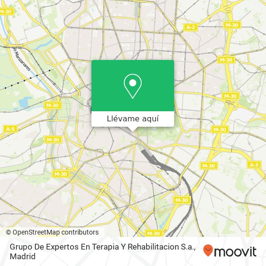 Mapa Grupo De Expertos En Terapia Y Rehabilitacion S.a.