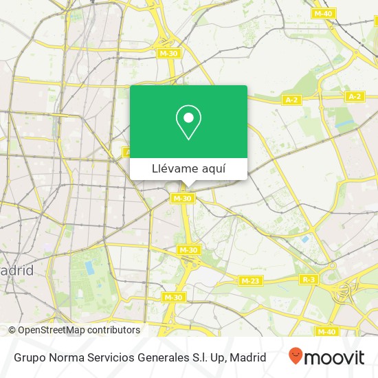 Mapa Grupo Norma Servicios Generales S.l. Up