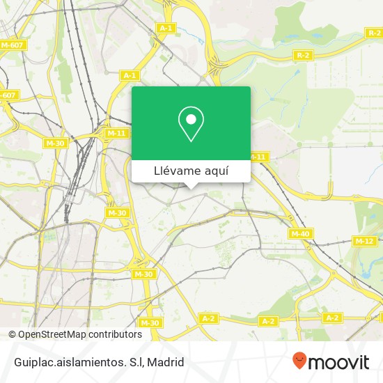 Mapa Guiplac.aislamientos. S.l