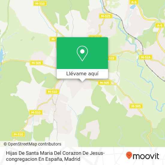 Mapa Hijas De Santa Maria Del Corazon De Jesus-congregacion En España
