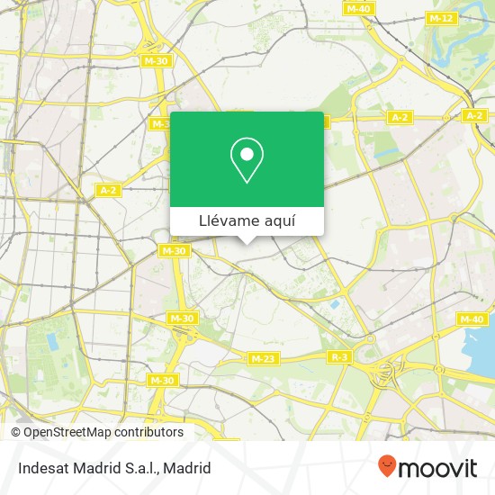 Mapa Indesat Madrid S.a.l.