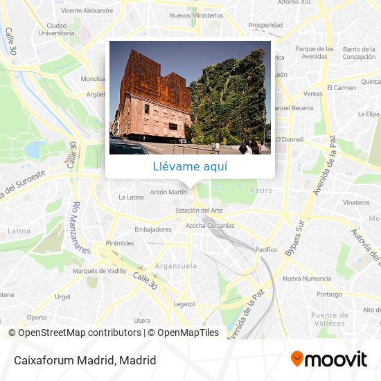 Mapa Caixaforum Madrid
