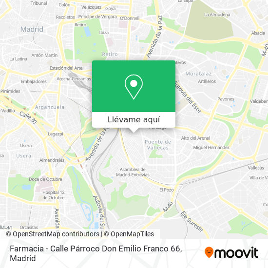 Mapa Farmacia - Calle Párroco Don Emilio Franco 66