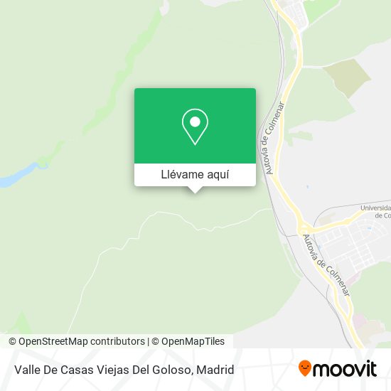 Mapa Valle De Casas Viejas Del Goloso
