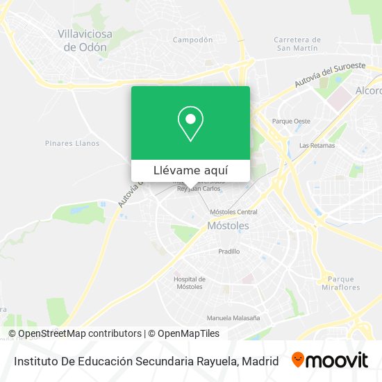 Mapa Instituto De Educación Secundaria Rayuela