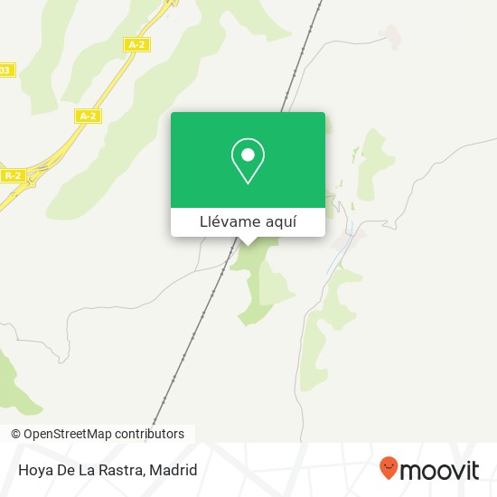 Mapa Hoya De La Rastra