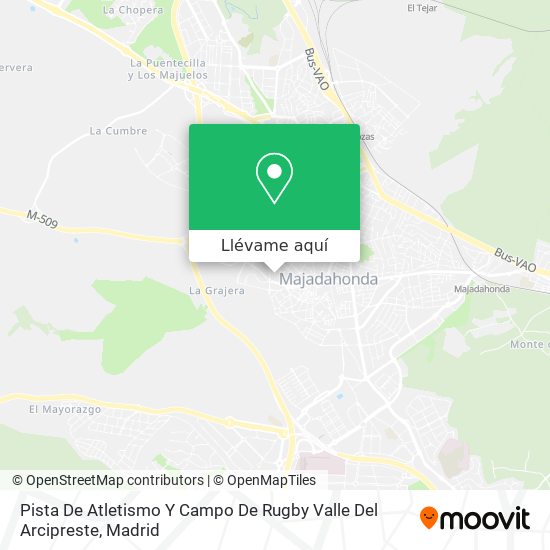 Mapa Pista De Atletismo Y Campo De Rugby Valle Del Arcipreste