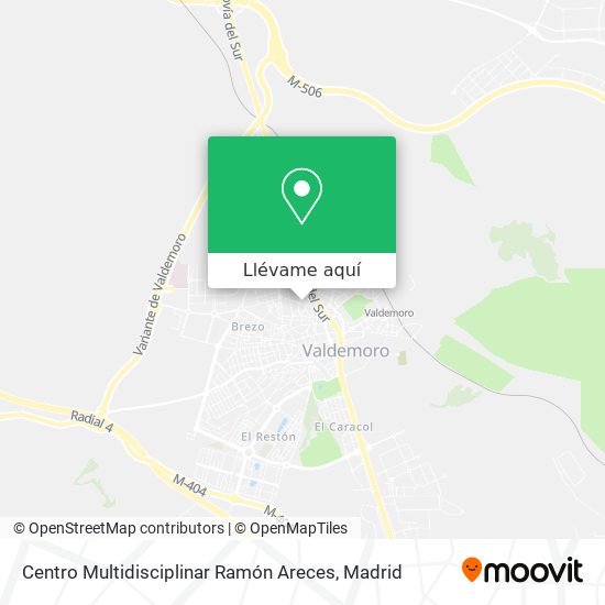 Mapa Centro Multidisciplinar Ramón Areces