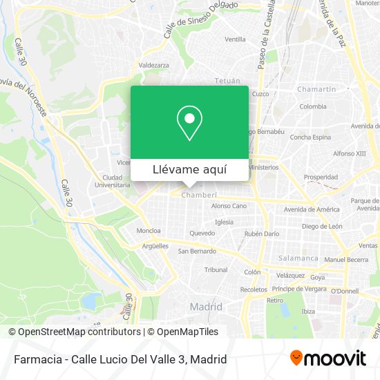 Mapa Farmacia - Calle Lucio Del Valle 3
