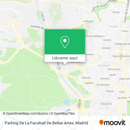 Mapa Parking De La Facultad De Bellas Artes