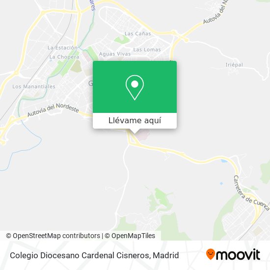 Mapa Colegio Diocesano Cardenal Cisneros