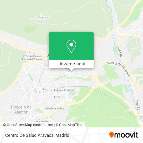 Mapa Centro De Salud Aravaca