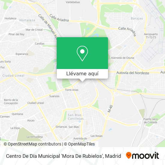 Mapa Centro De Día Municipal 'Mora De Rubielos'