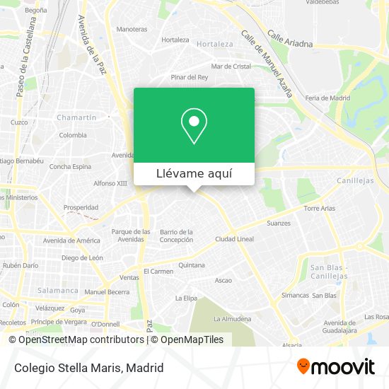 Mapa Colegio Stella Maris
