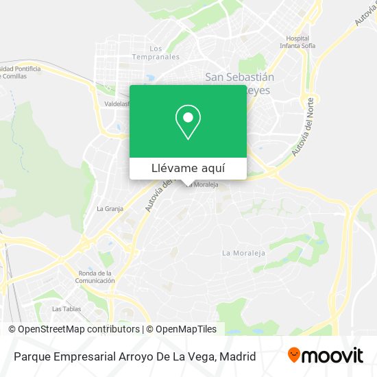 Mapa Parque Empresarial Arroyo De La Vega