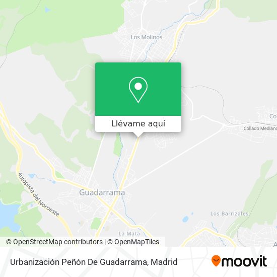 Mapa Urbanización Peñón De Guadarrama