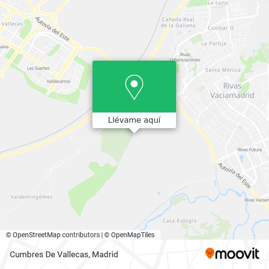 Mapa Cumbres De Vallecas
