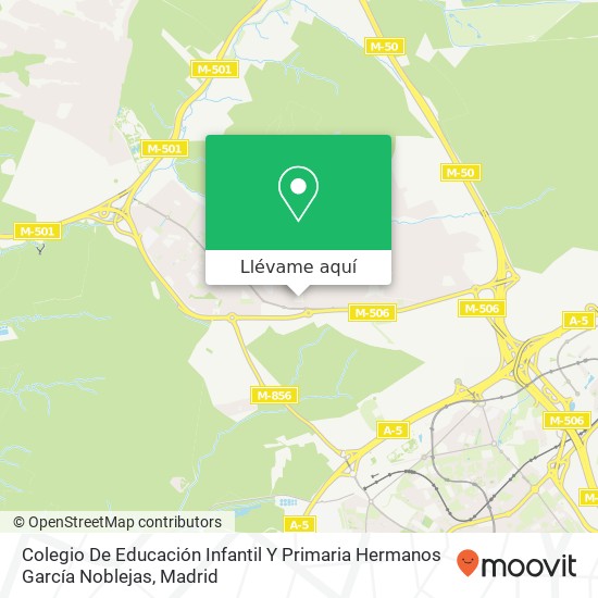 Mapa Colegio De Educación Infantil Y Primaria Hermanos García Noblejas