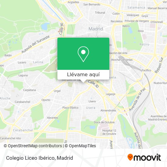 Mapa Colegio Liceo Ibérico