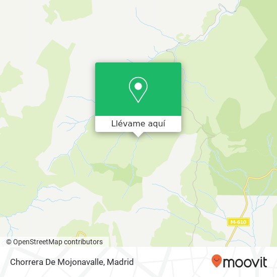 Mapa Chorrera De Mojonavalle