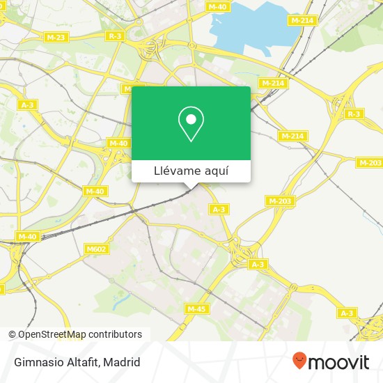 Mapa Gimnasio Altafit
