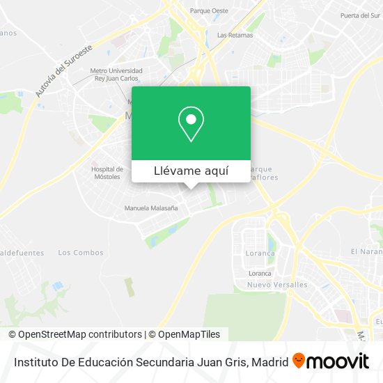 Mapa Instituto De Educación Secundaria Juan Gris
