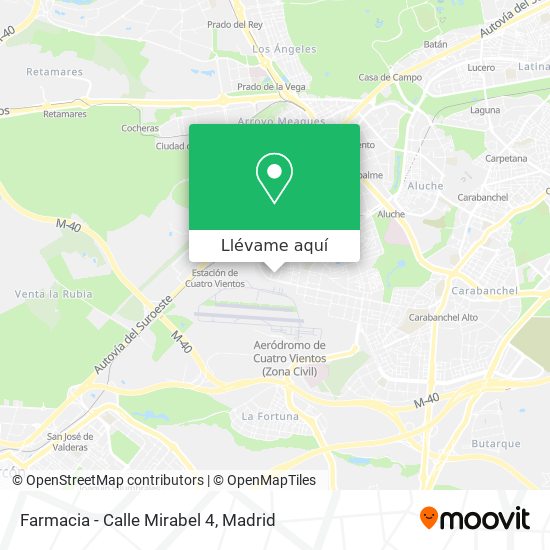 Mapa Farmacia - Calle Mirabel 4