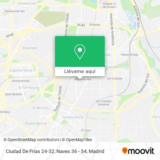 Mapa Ciudad De Frías 24-32, Naves 36 - 54