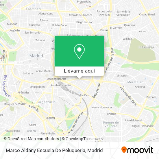 Mapa Marco Aldany Escuela De Peluquería