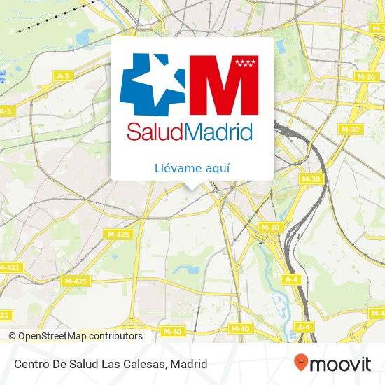 Mapa Centro De Salud Las Calesas