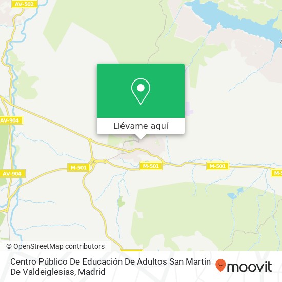Mapa Centro Público De Educación De Adultos San Martin De Valdeiglesias