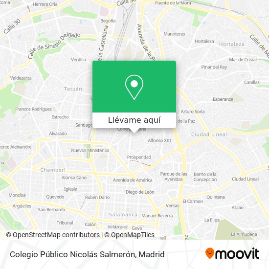 Mapa Colegio Público Nicolás Salmerón
